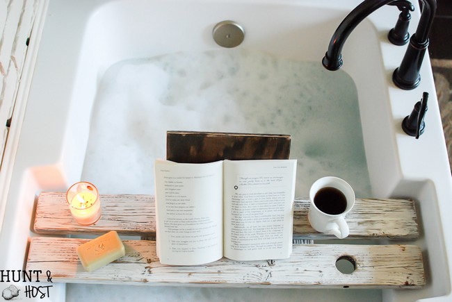 Bath Tray With Book Rest