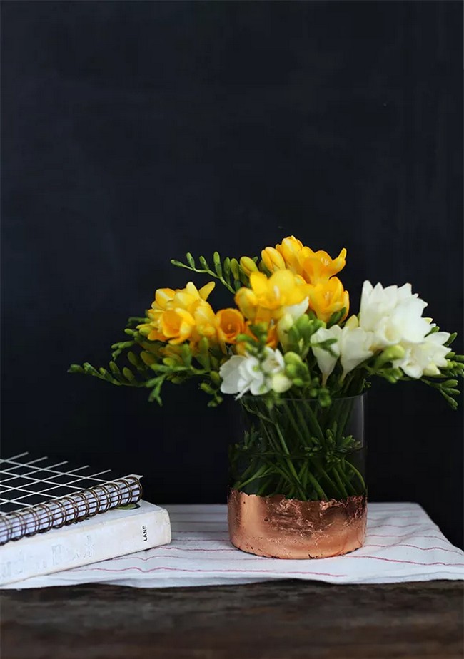 Diy Gold Leaf Vase