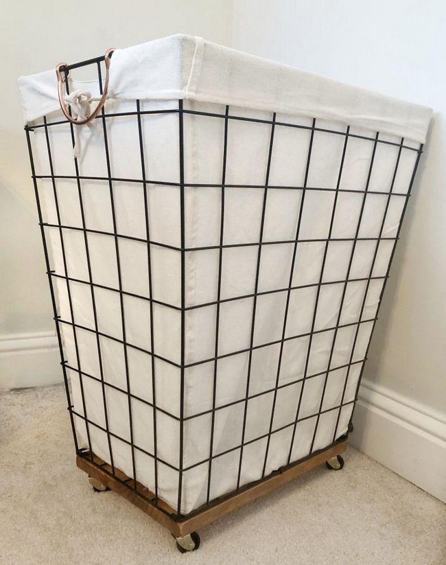 DIY Laundry Basket With Wheels