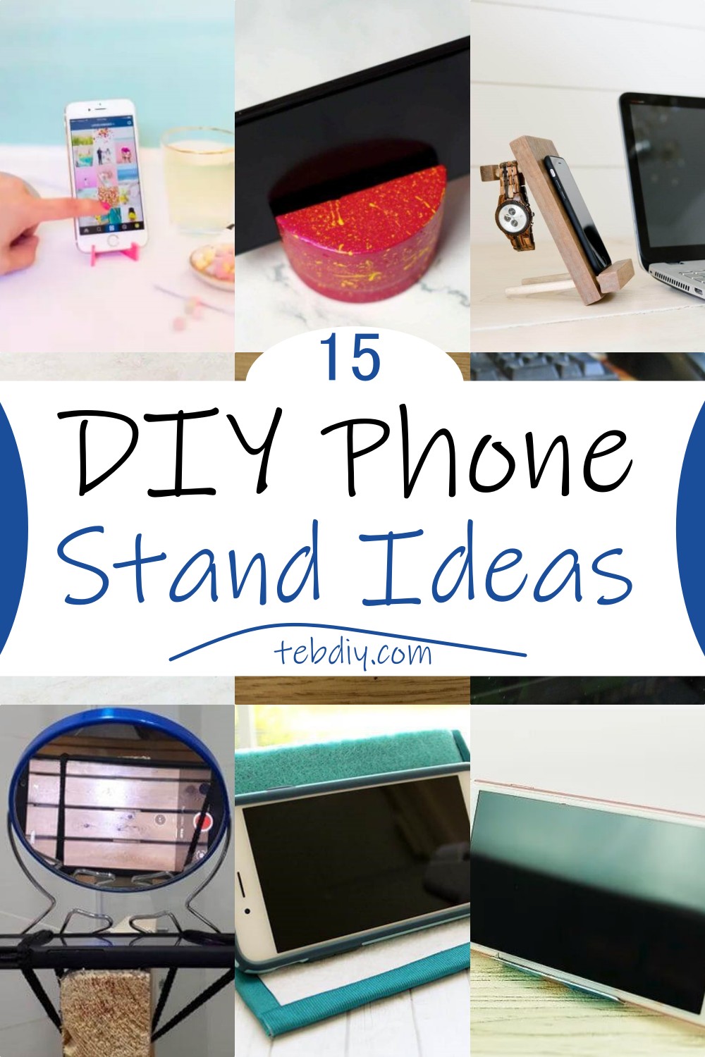 15 DIY Phone Stand Ideas