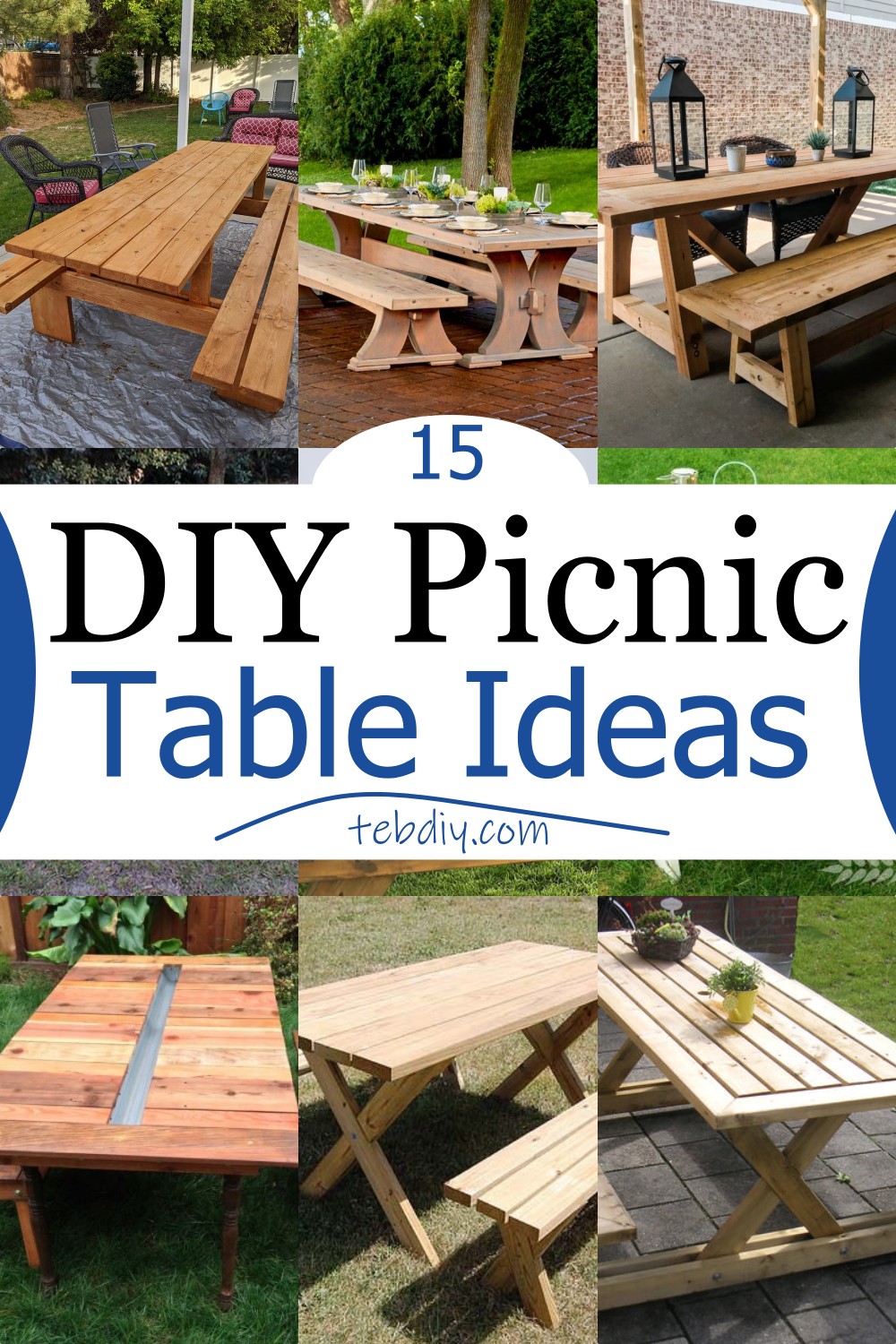 15 DIY Picnic Table Ideas