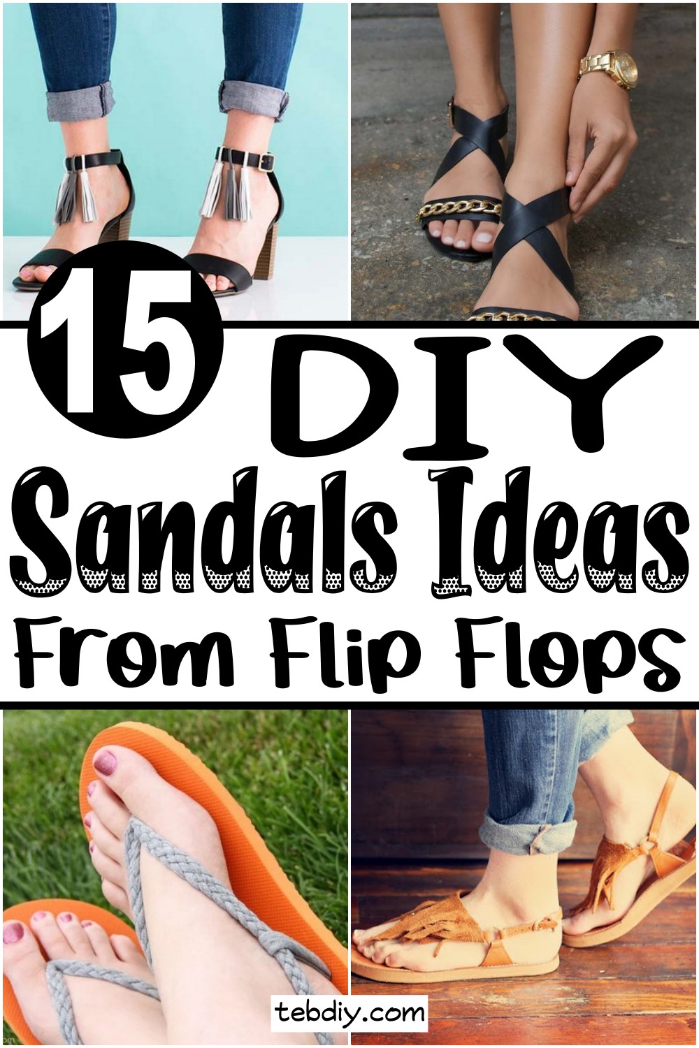 15 DIY Sandals Ideas From Flip Flops