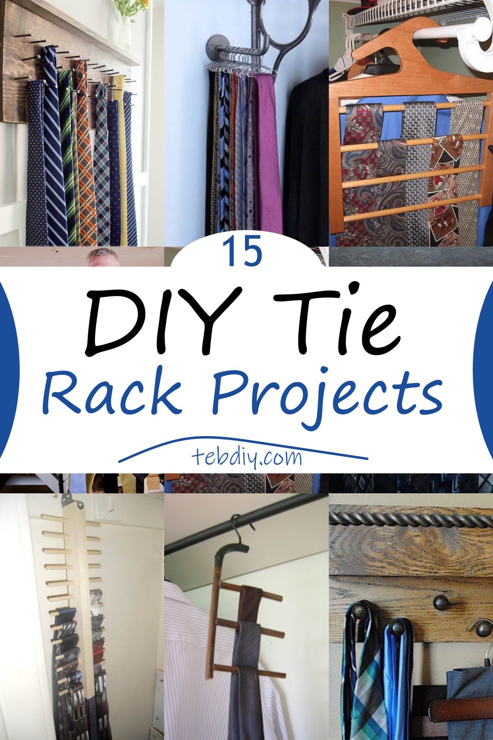15 DIY Tie Rack Projects 
