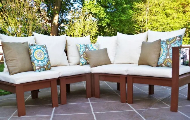 Ana White Modern Outdoor Sectional