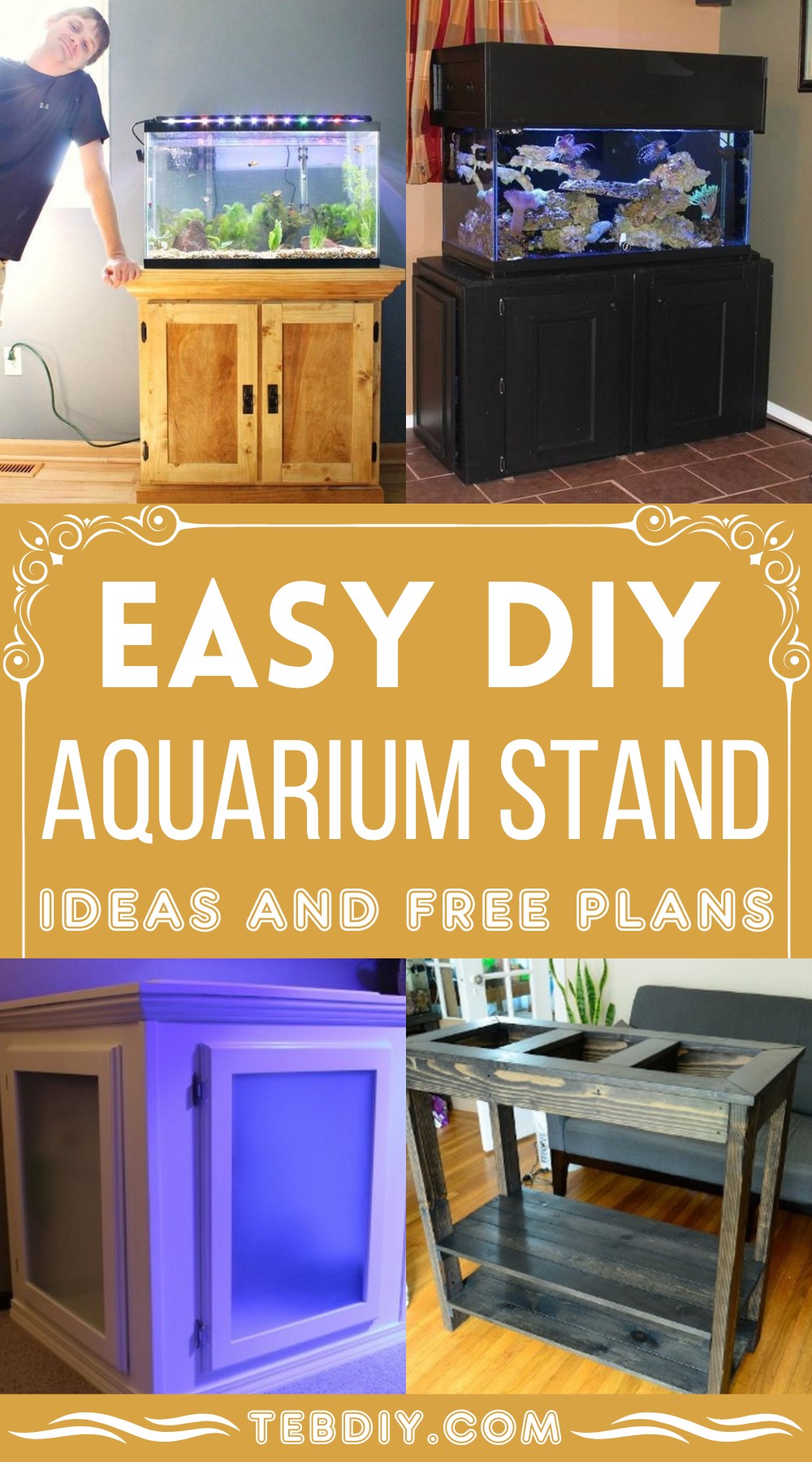 DIY Aquarium Stand Ideas And Free Plans