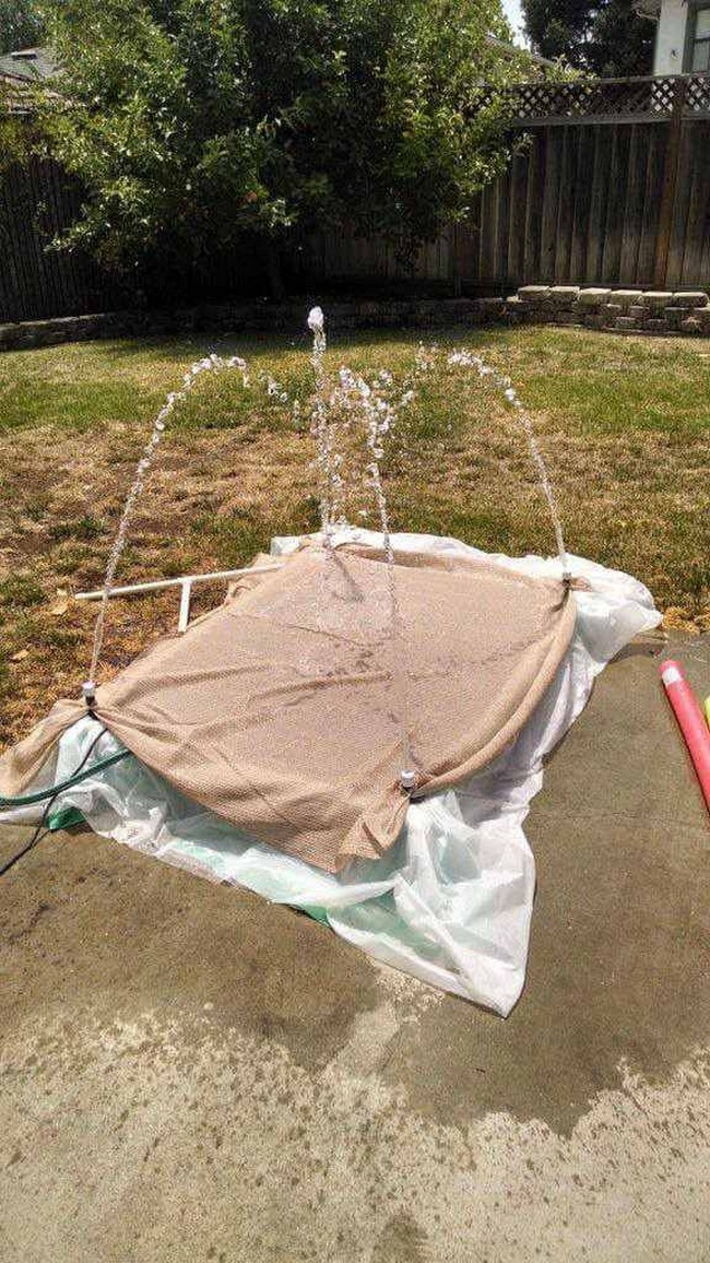DIY Backyard Recirculating Splash Pad