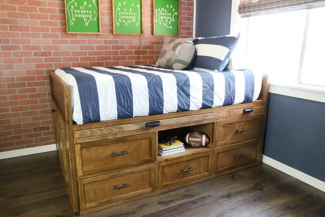 DIY Captain’s Bed With Storage