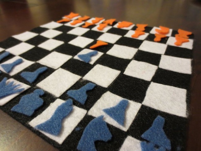 DIY Chess Board for Kids