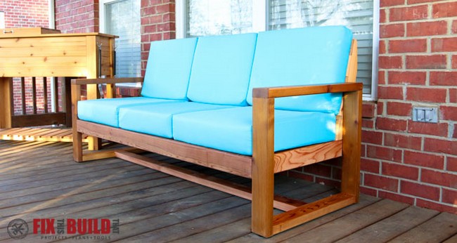 How To Build A Modern Outdoor Sofa