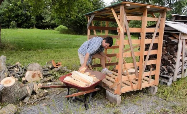 Movable Firewood Shed