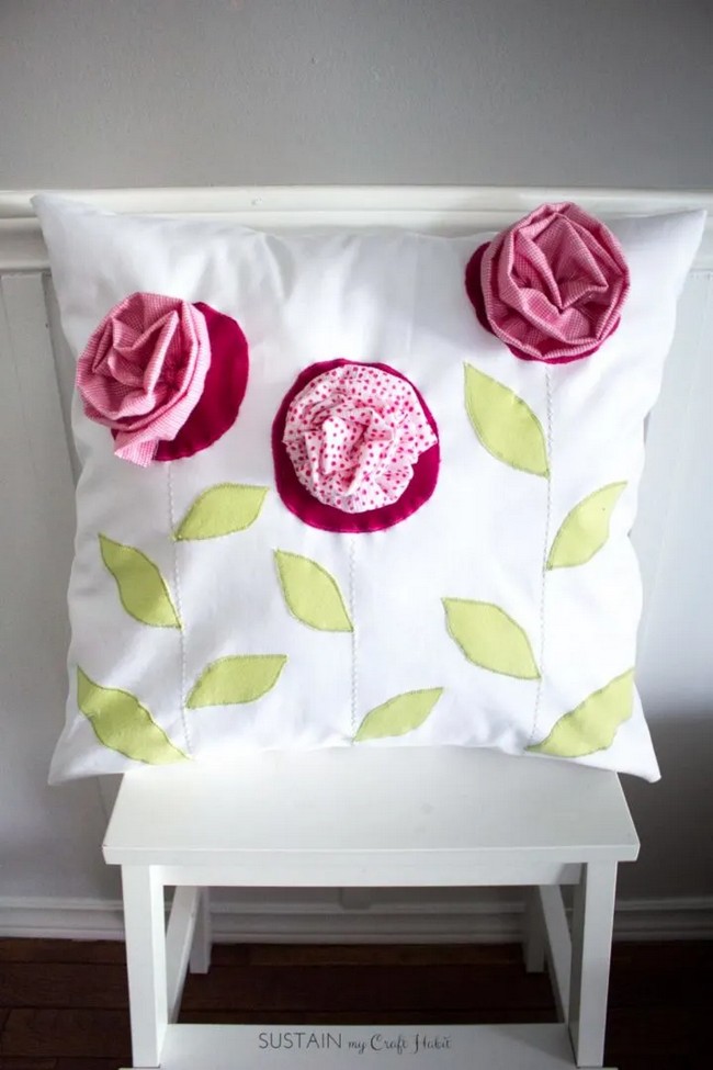 Upcycled Throw Pillow