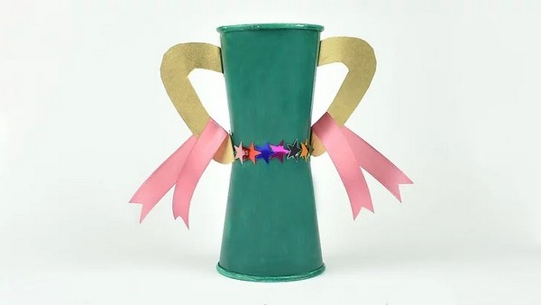 Making a Paper Cup Trophy