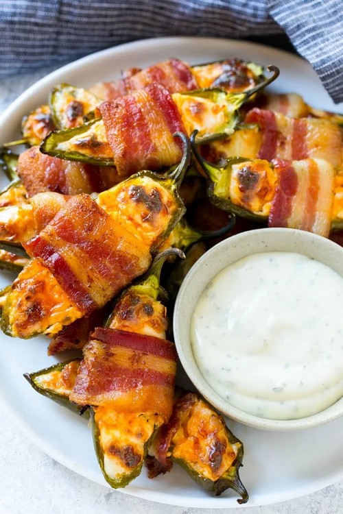 Bacon Wrapped Jalapeno Poppers