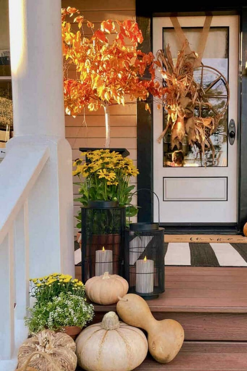 Budget Friendly Simple Fall Porch Decor