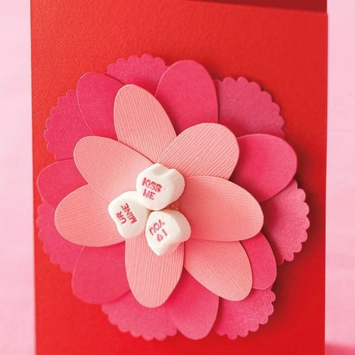 Cut-Paper Flower Card