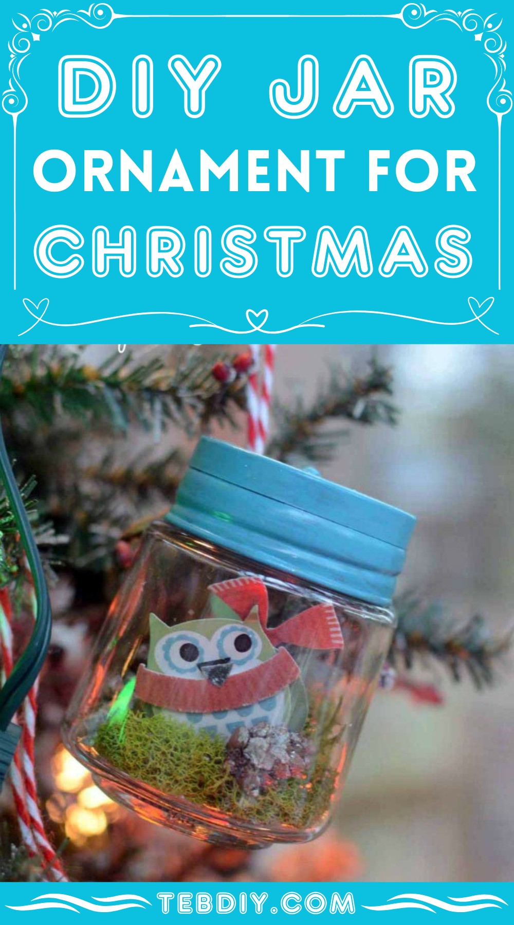 DIY Jar Ornament For Christmas