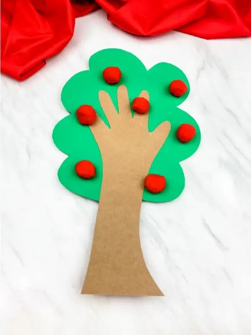 Handprint Apple Tree Craft