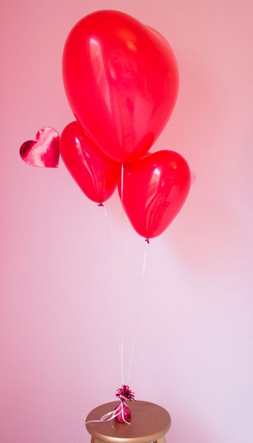 Heart Doily Valentine Balloons Craft