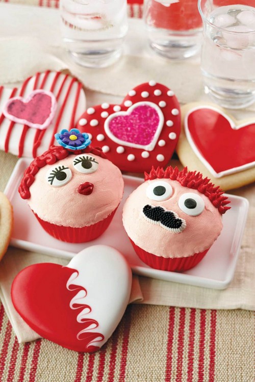 His and Hers Valentine's Day Cupcakes