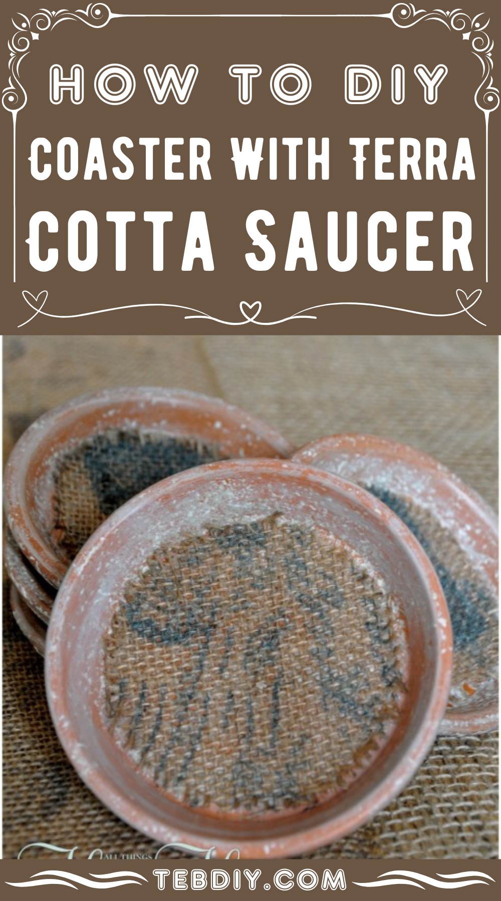 How to DIY Coaster With Terra Cotta Saucer
