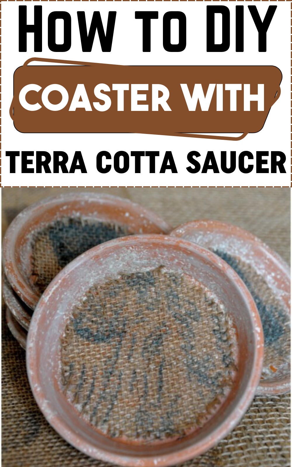 How to DIY Coaster With Terra Cotta Saucer