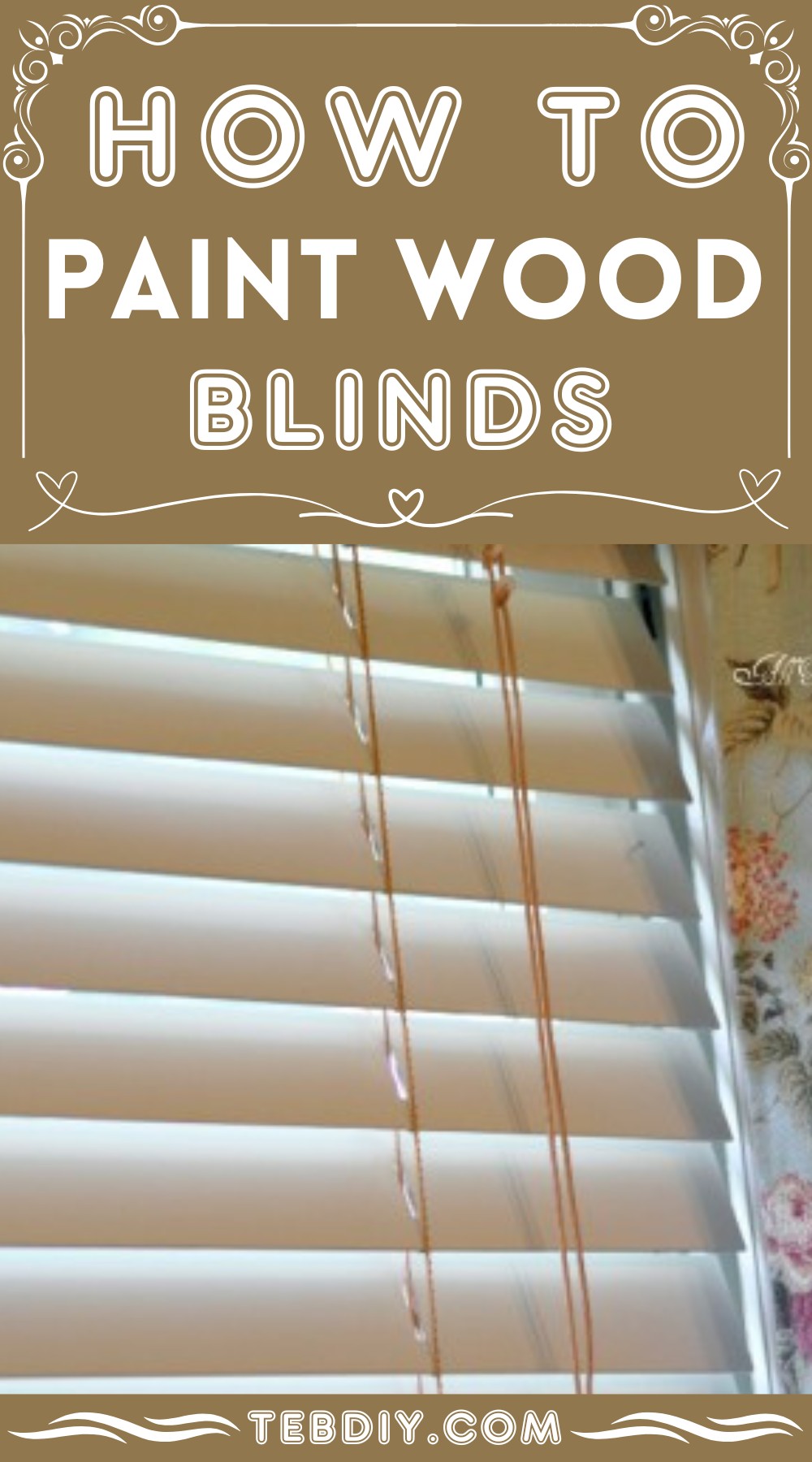 How to Paint Wood Blinds