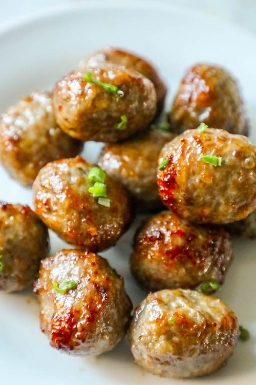 Keto Air Fried Meatballs
