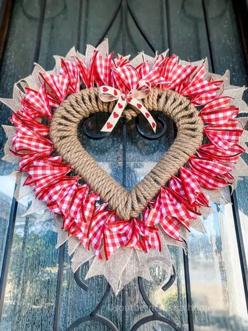 Nautical Rope Heart Wreath