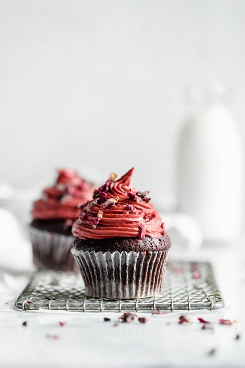 Raspberry Roe Chocolate Cupcake