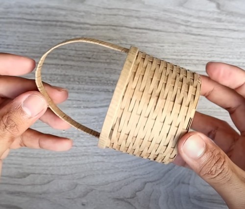 Mini Basket From Cardboard
