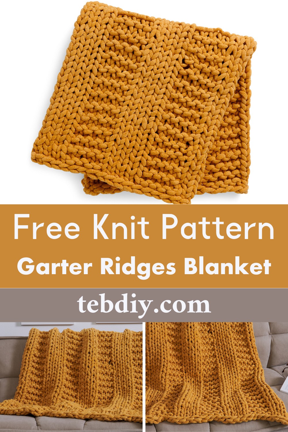 Garter Ridges Blanket