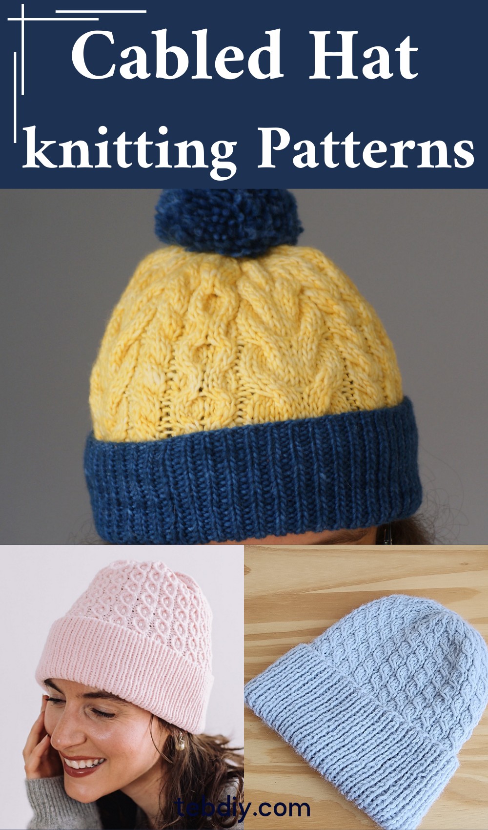 Knit Cabled Hat Patterns