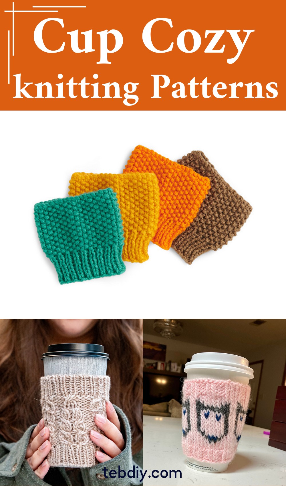 Knit Cup Cozy Patterns