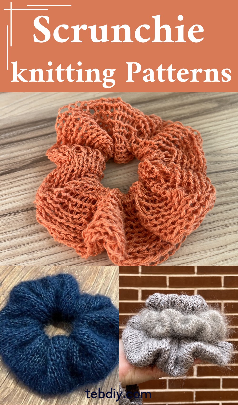 Knit Scrunchie Patterns