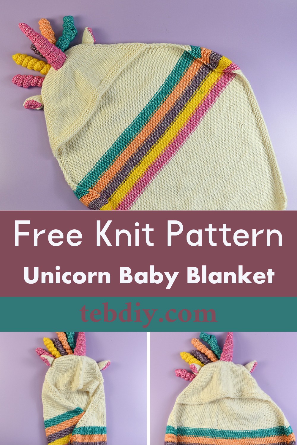 Unicorn Hooded Baby Blanket