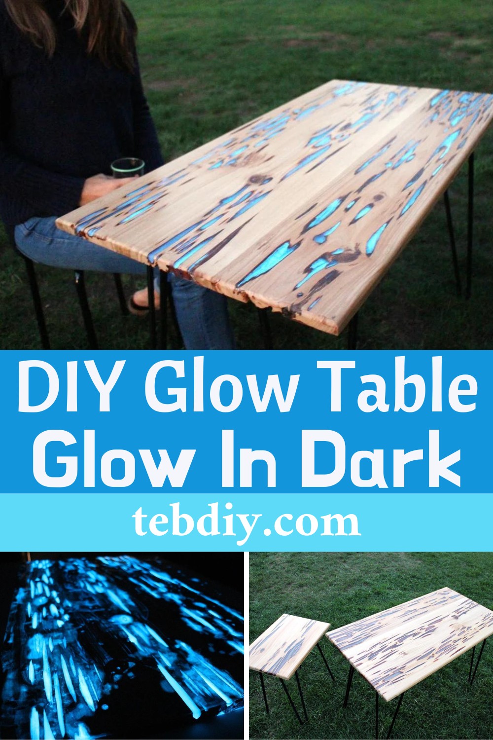 DIY Glow Table For Dinner Party