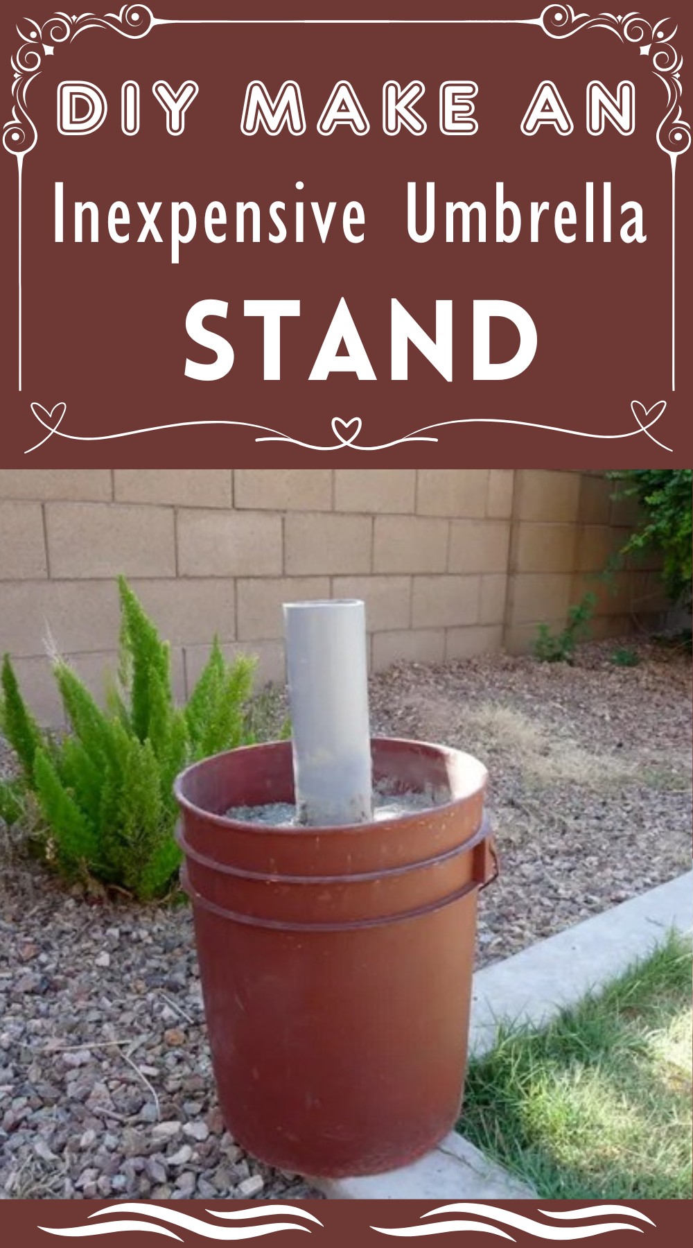 DIY Make an Inexpensive Umbrella Stand