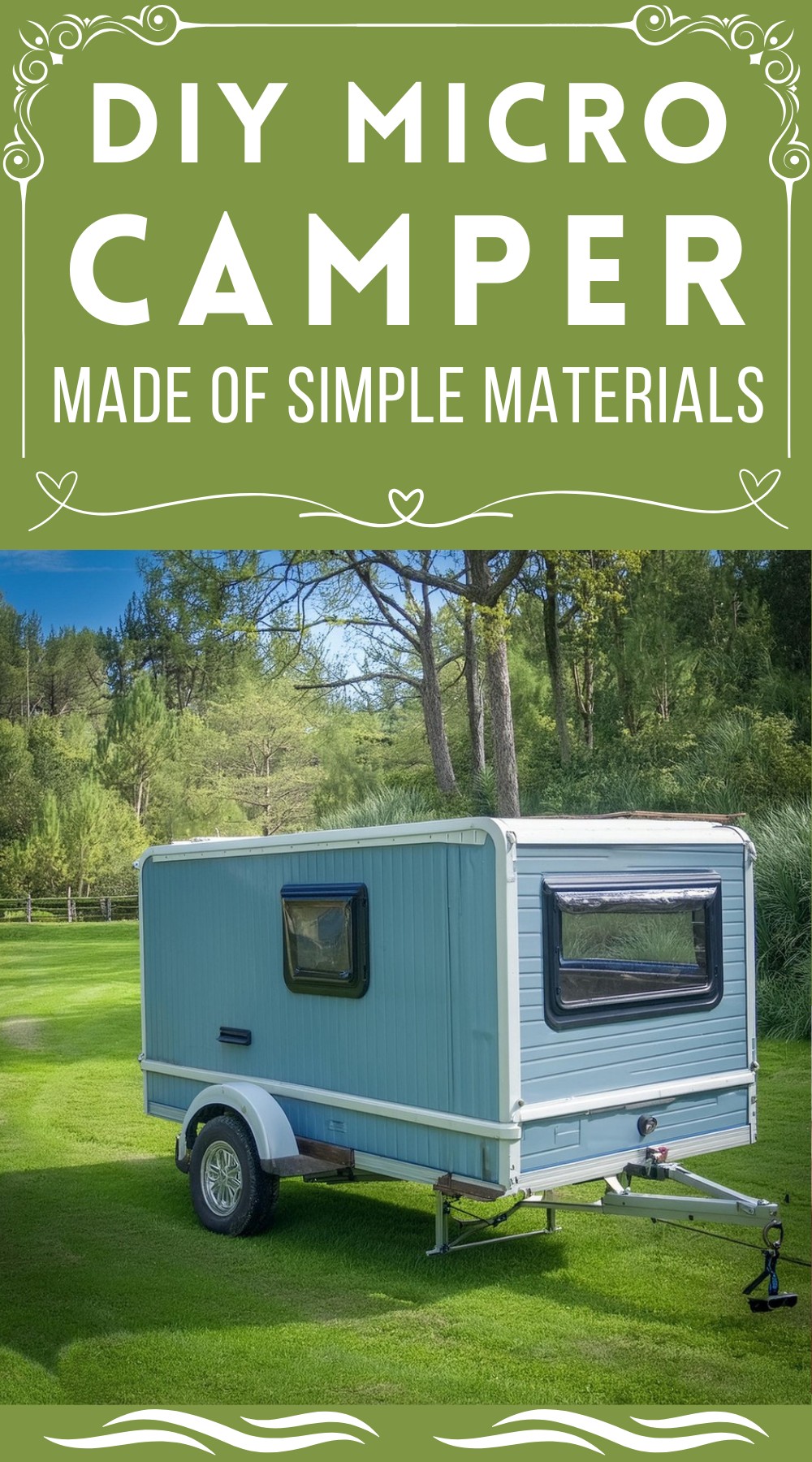 DIY Micro Camper Made Of Simple Materials