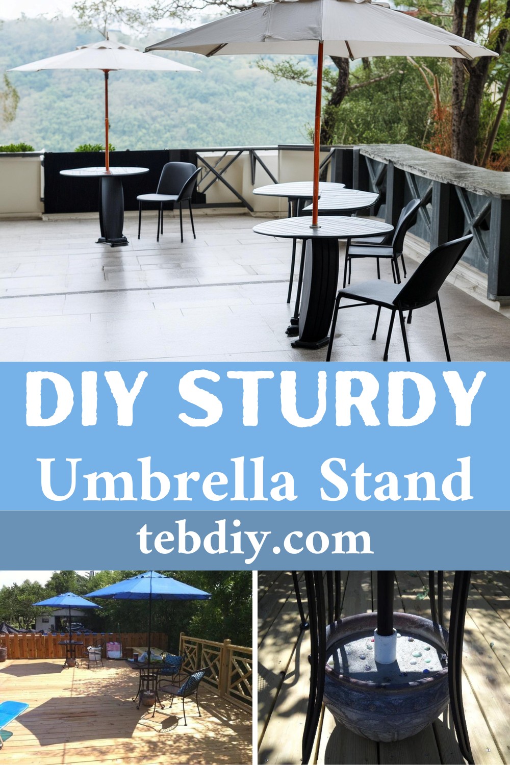 DIY Sturdy Umbrella Stand Under 15 Dollars