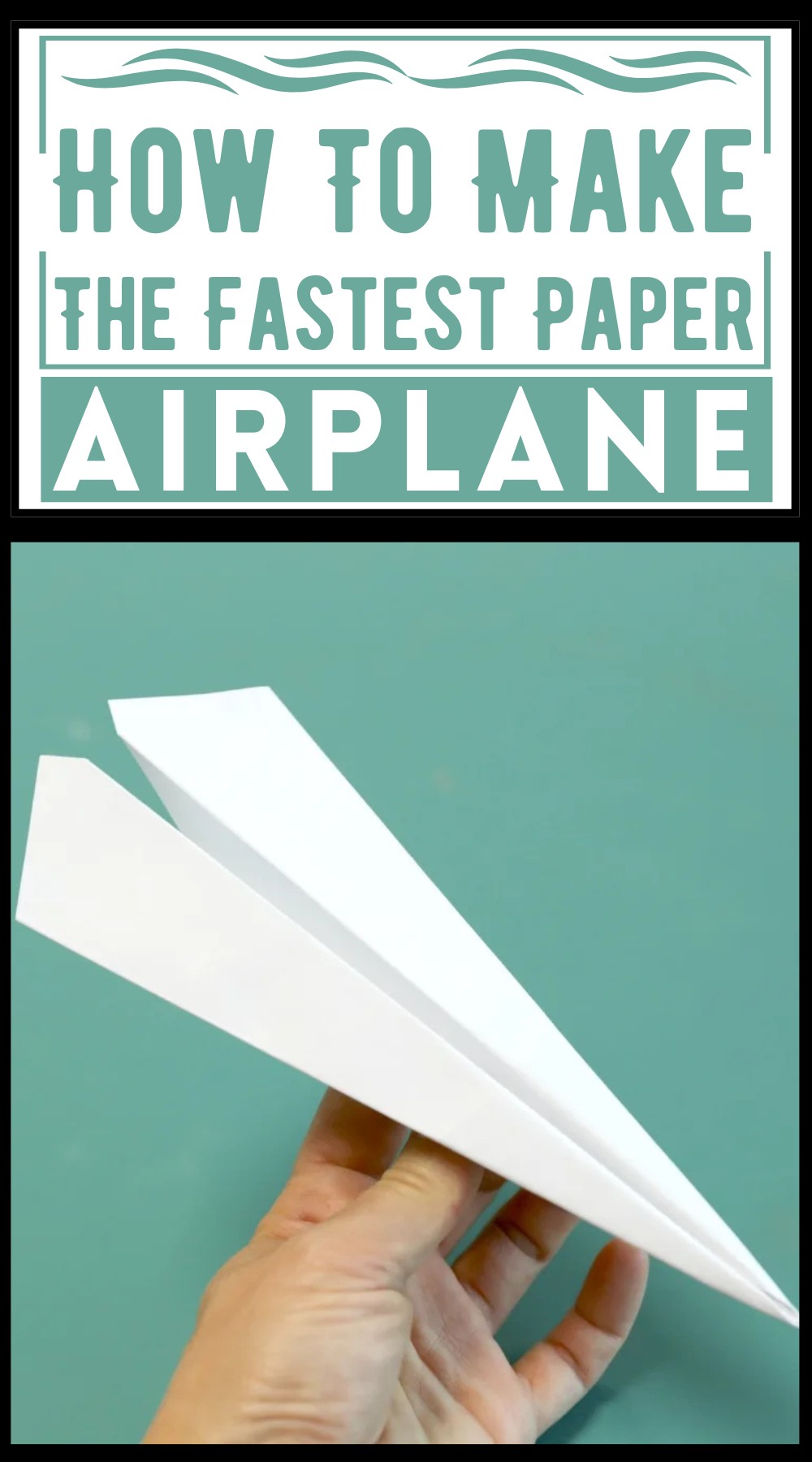 How To Make The Fastest Paper Airplane