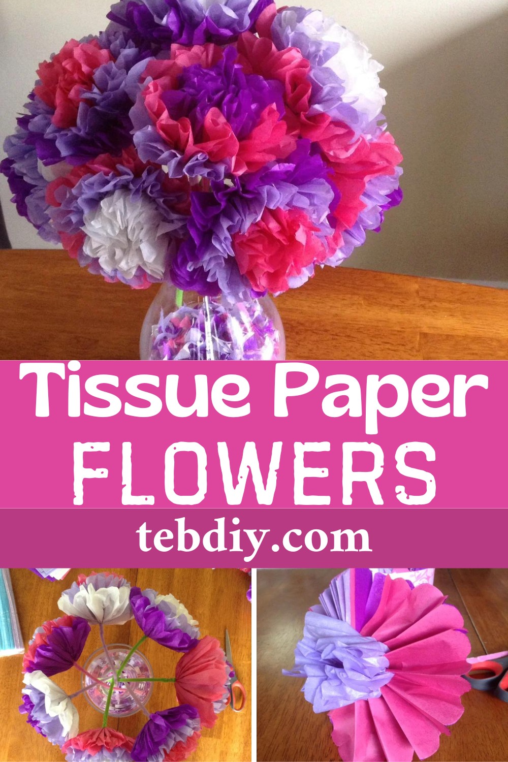 How To Make Tissue Paper Flowers 