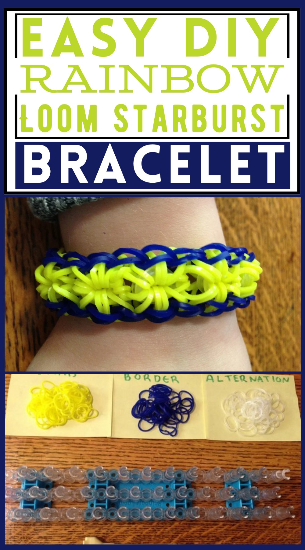 Rainbow Loom Starburst Bracelet