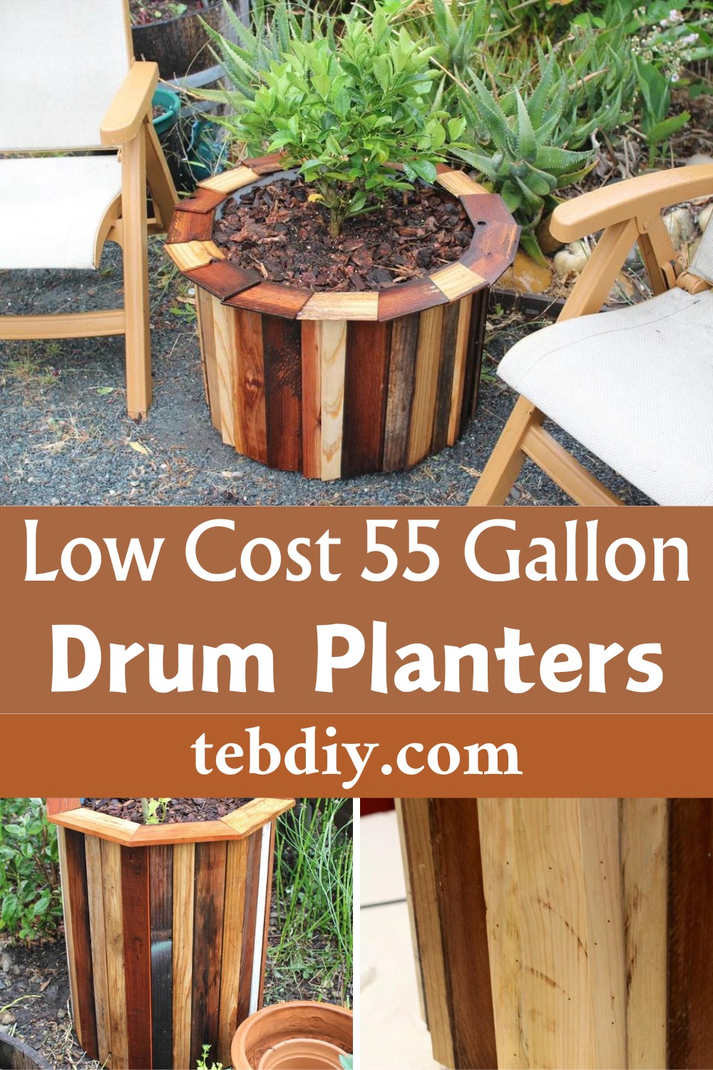 Stylish And Low Cost 55 Gallon Drum Planters