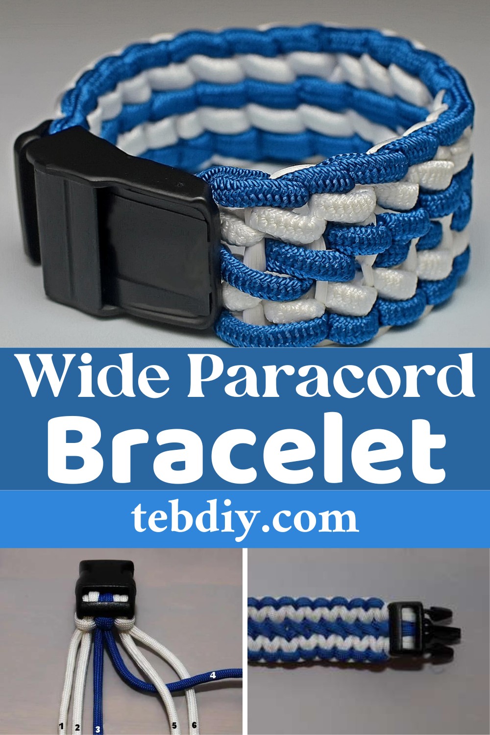 Wide Paracord Bracelet Idea