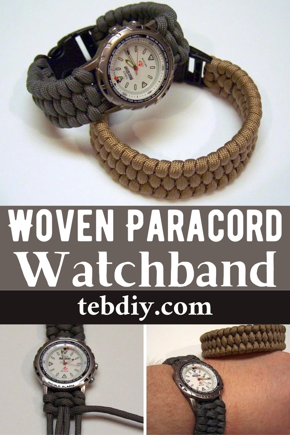 Woven Paracord Braceletwatchband