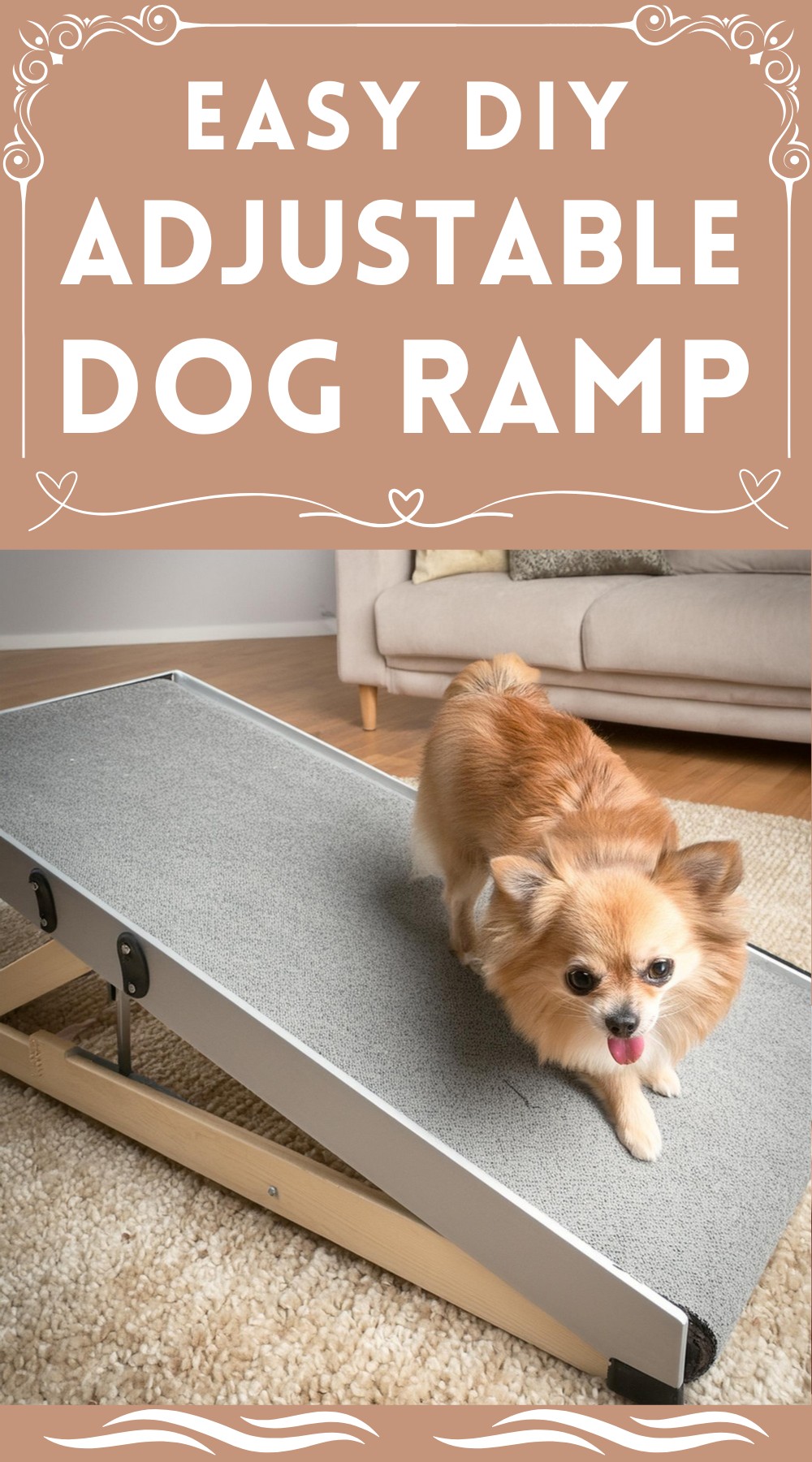 DIY Adjustable Dog Ramp