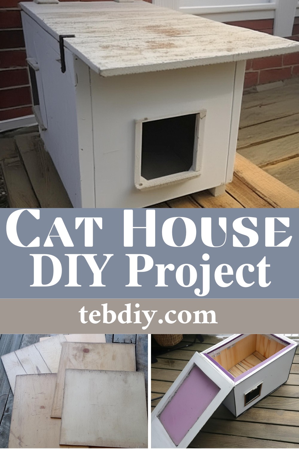 DIY Cat House Project Made Of Reused Materials