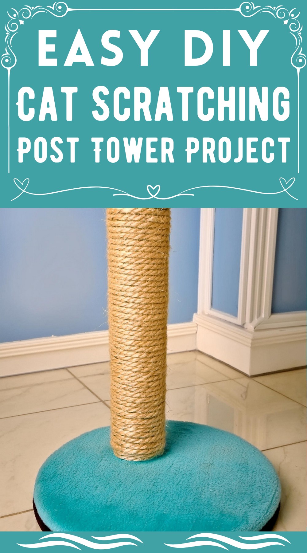 DIY Cat Scratching Post Tower Project