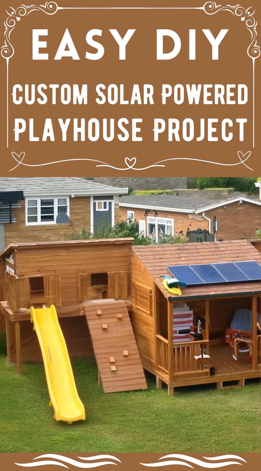 DIY Custom Solar Powered Playhouse Project