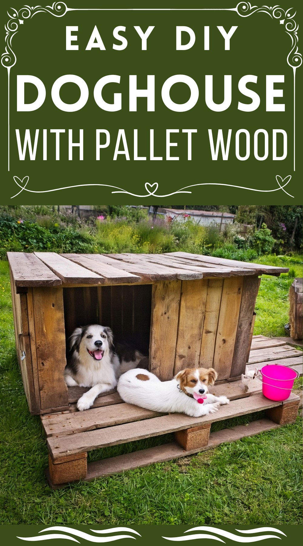 DIY Doghouse With Pallet Wood